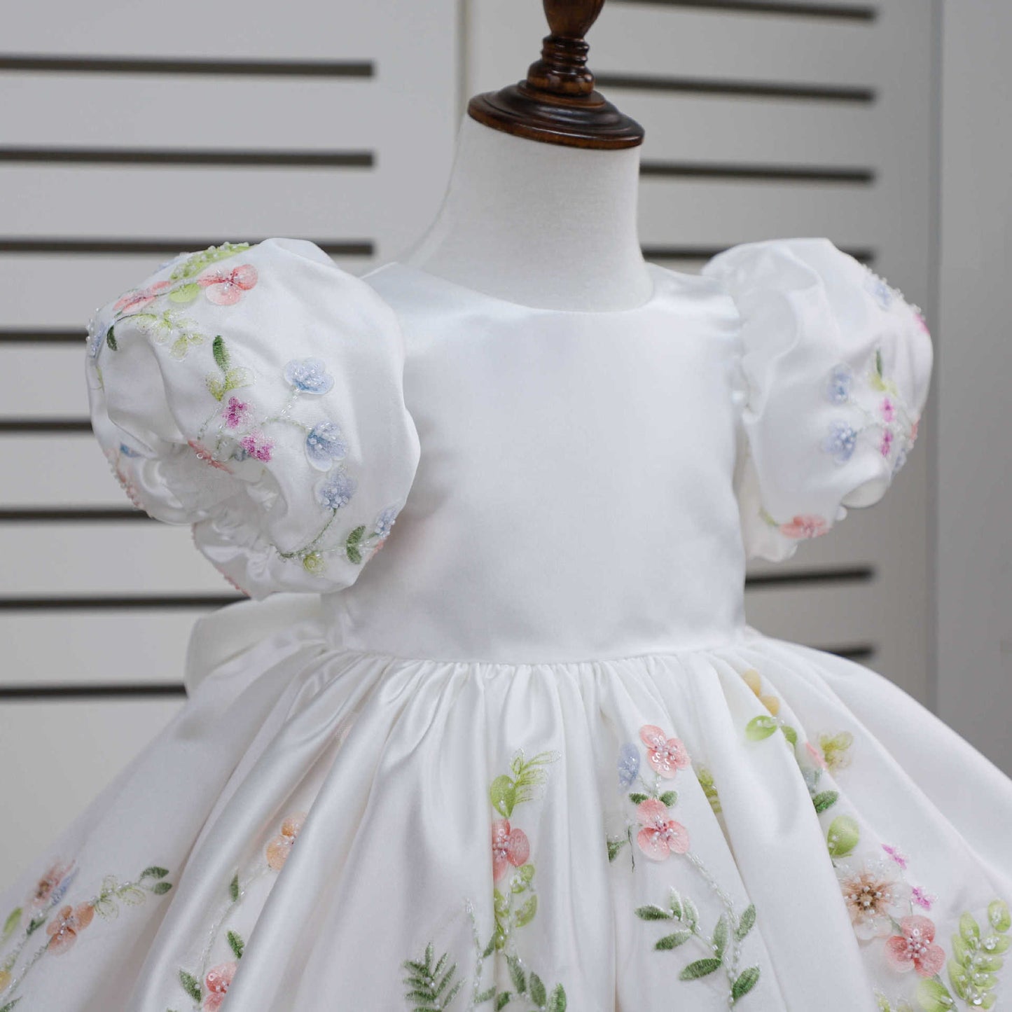 Handcrafted Floral Bouquet Children's Dress  - W6094